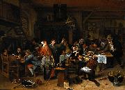 Jan Steen A company celebrating the birthday of Prince William III Spain oil painting artist